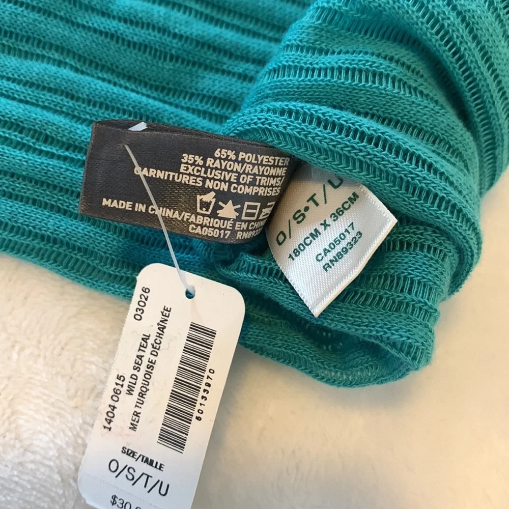 Roots Ribbed Knit Infinity Scarf